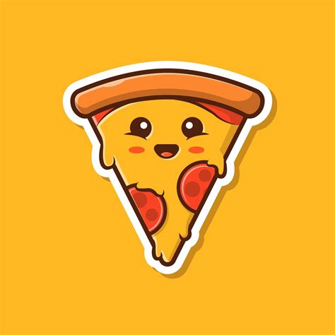 pizza cartoon drawing|cute drawing of a pizza.